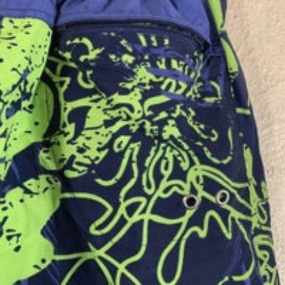 Sand & Sun Men's Shorts Blue Green L Swim Trunks - Picture 6 of 8